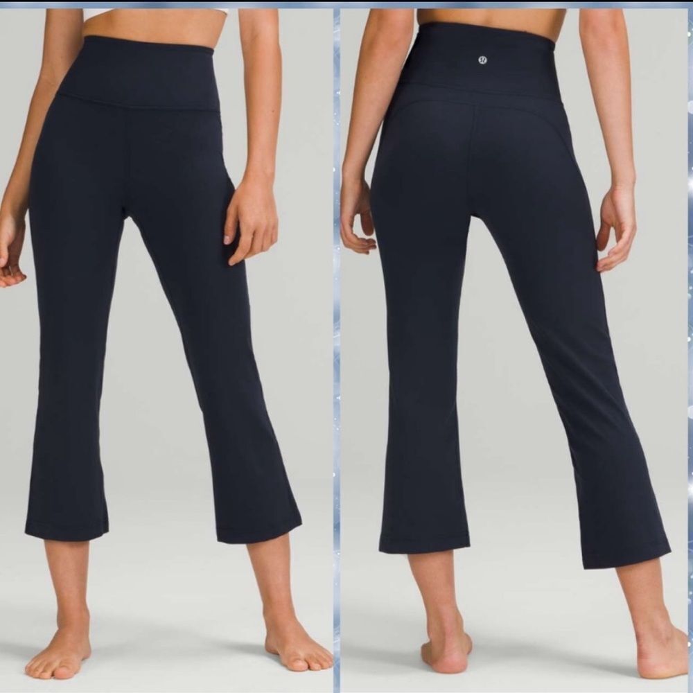 Lululemon Groove Super-High-Rise Crop 23" True Navy size 2 NWT 💙 blue‎